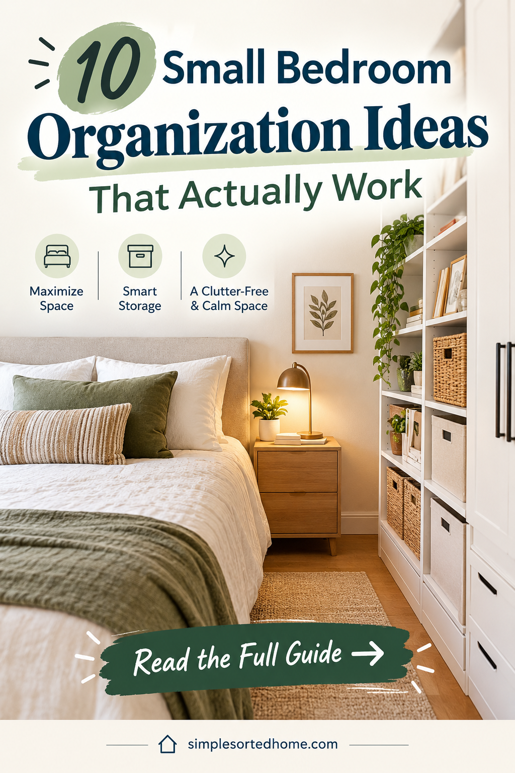 10 Small Bedroom Organization Ideas